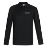Picture of Men's Crew Long Sleeve Black Polo Shirt