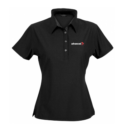 Picture of Ladies Argent Black Polo Shirt